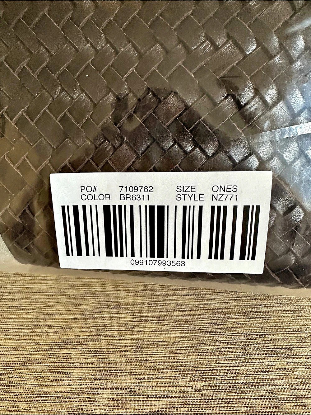 ☀️ New! MADEWELL Signature Woven Zip Top Shoulder Bag in Coffee Bean - Picture 7 of 10